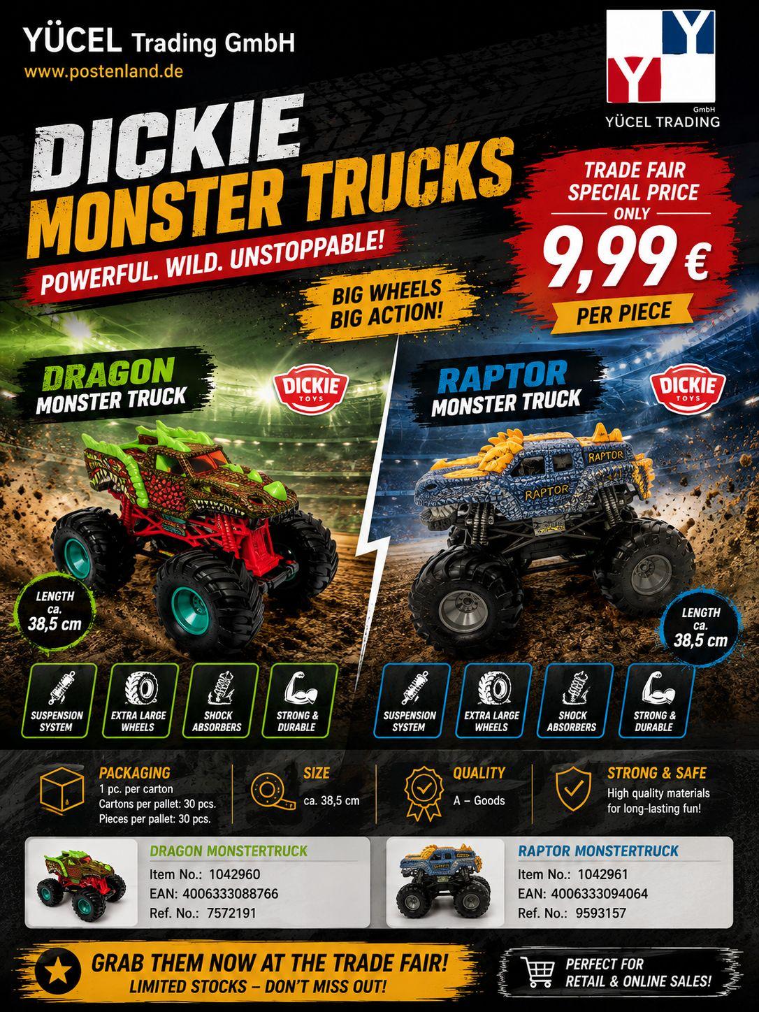 IAW-Messeangebot: Dickie Monster Trucks