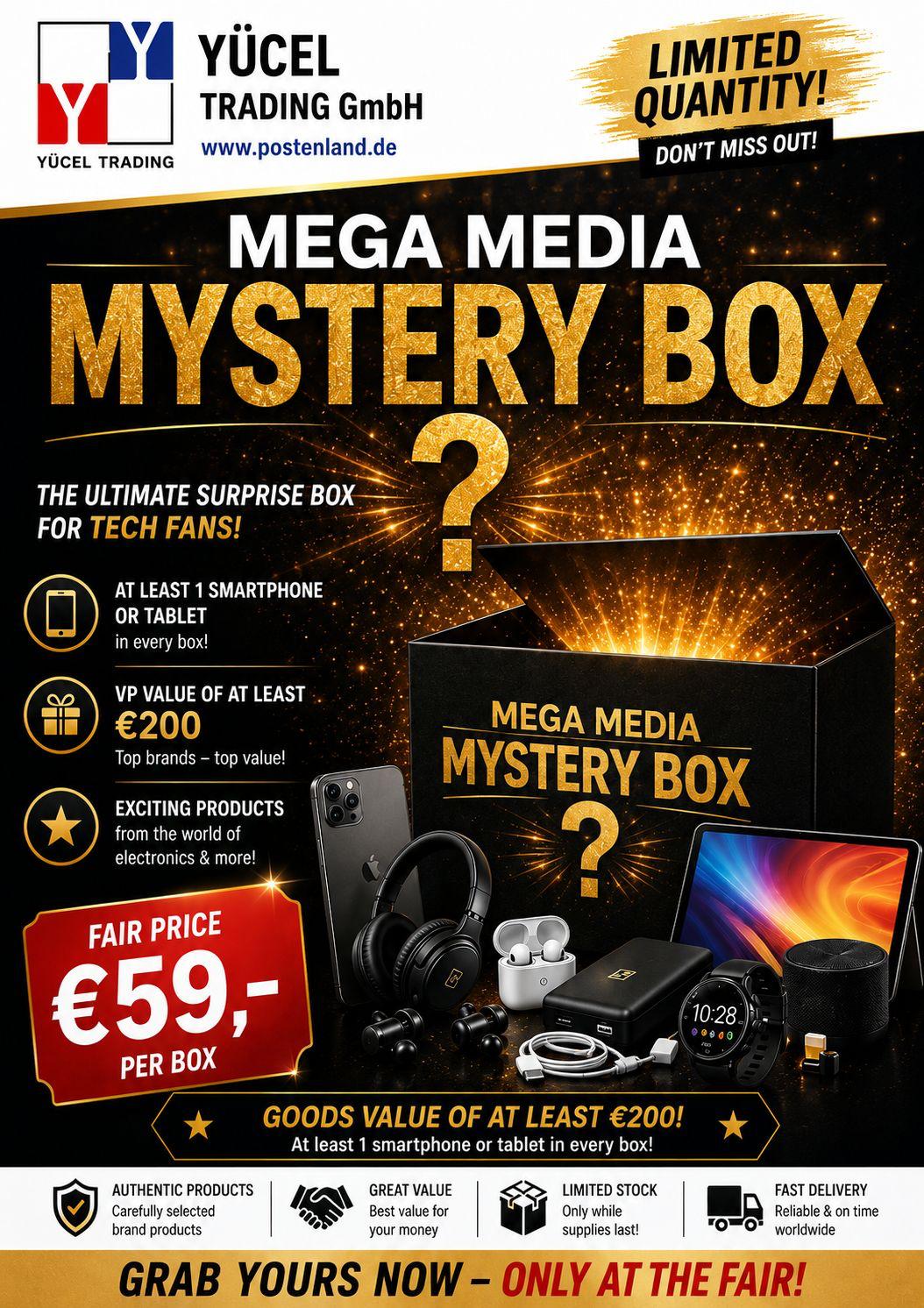 IAW-Messeangebot: Mega Media Mystery Box
