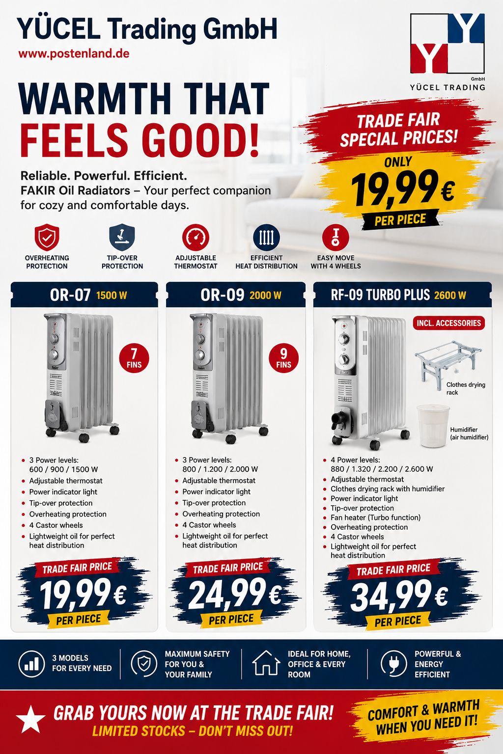 IAW-Messeangebot: Fakir Ölradiatoren