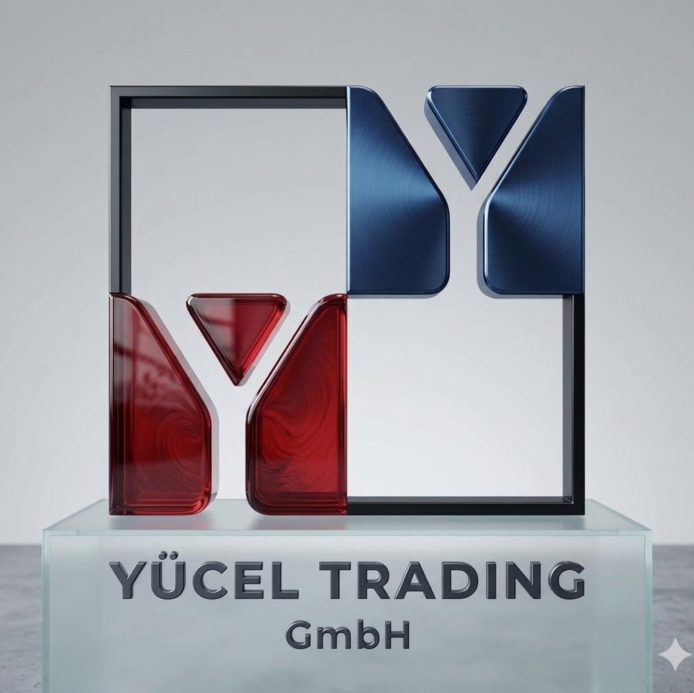 Dreidimensionales Modell des Yücel-Trading-Logos